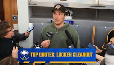 Top quotes from Day 2 of Sabres locker cleanout