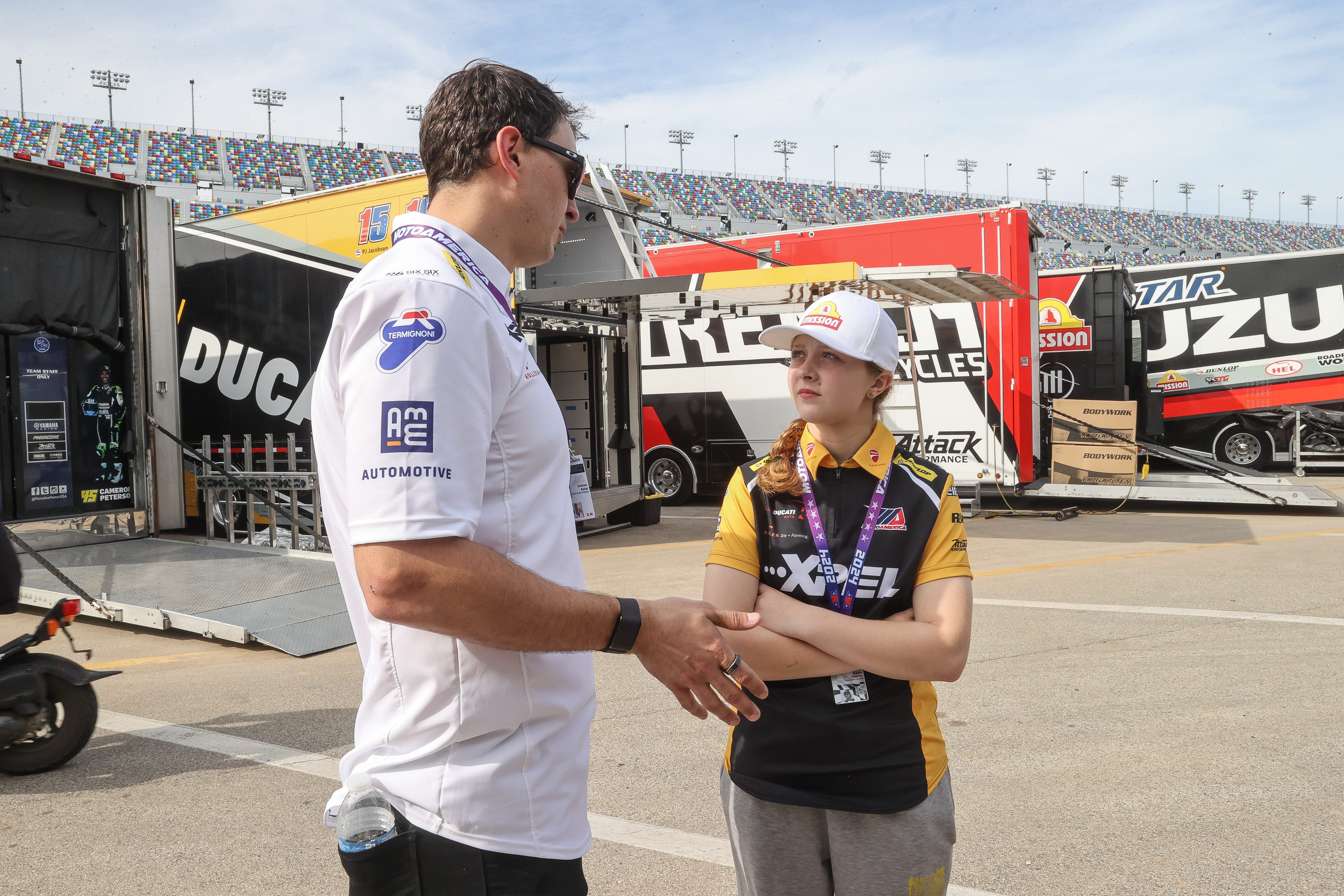 At 16 she's rocketing through the ranks on 175 mph motorcycles and racing in Wisconsin this weekend. Meet Kayla Yaakov.