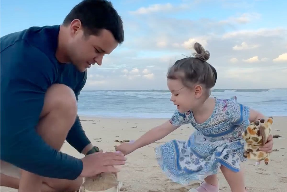 Bindi Irwin's Daughter Grace Helps Dad Chandler Powell Build a Sandcastle at the Beach in Sweet New Video