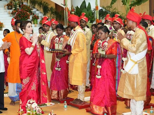 Mukesh, Nita Ambani organise ‘Samuhik Vivah’ for 50 underprivileged couples, ahead of Anant-Radhika wedding on July 12