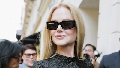 Nicole Kidman exudes glamour in leg-split slinky dress