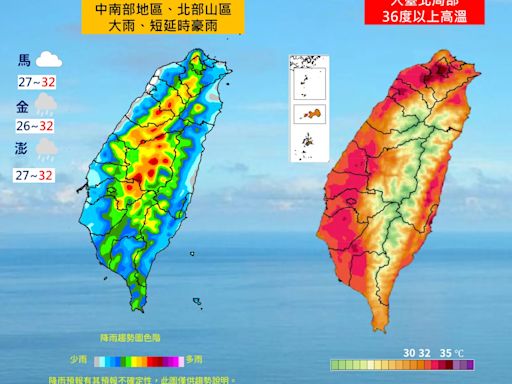 一周天氣預報出爐！高溫、午後雷雨持續 下周又有熱帶擾動