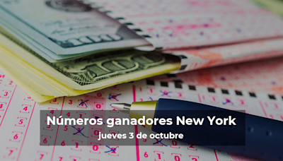 Lotería de Nueva York en vivo: resultados y ganadores del jueves 3 de octubre de 2024 - El Diario NY