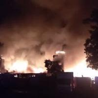 US: Massive Fire Engulfs Old Mill In Woonsocket, Rhode Island