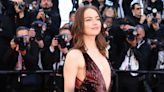 Emma Stone's Plunging Burgundy Gown Had the Most Beautiful Back Detail