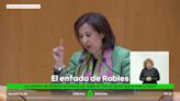 Robles explota tras las acusaciones del PP y dedica hasta 11 minutos a enumerar sus viajes en el Falcon