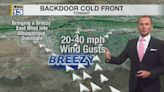 Backdoor cold front moves through New Mexico tonight