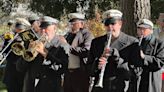 Our faithful marching band showed up for Raleigh’s canceled Veterans Day parade anyway