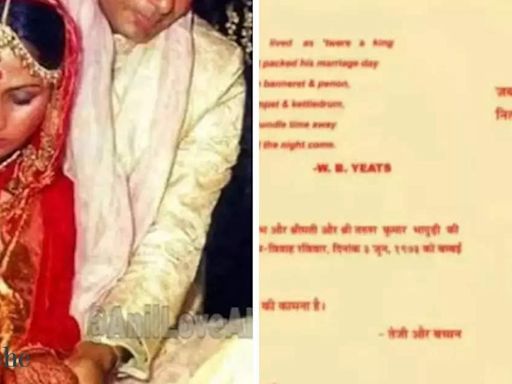 Why Amitabh Bachchan-Jaya Bhaduri’s 51-year-old wedding card invitation has become an Internet sensation