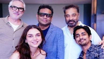 Legends in one frame: Alfonso Cuaron meets Kamal Haasan, AR Rahman, Siddharth and Aditi Rao Hydari