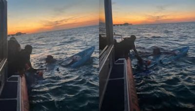 2 people rescued near the Sunshine Skyway Bridge after their kayak flipped