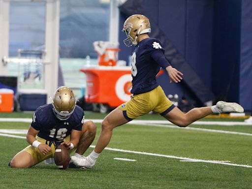 Notre Dame’s Mitch Jeter named eighth-best kicker in college football