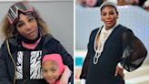 Serena Williams said she waited moments before the Met Gala to reveal her pregnancy to her daughter Olympia because 'she can't keep a secret'