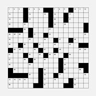 A word puzzle that usually takes the form of a square or rectangular grid of white- and black-shaded squares. The goal is to fill the white squares with letters, forming words or phrases, by solving clues that lead to the answers.