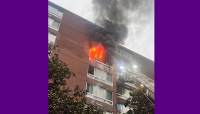 1 dead, 3 hurt in 9-story apartment building fire in Northwest DC