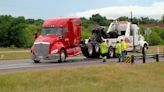 Weather possible cause of 18-wheeler's jack-knife crash on 287
