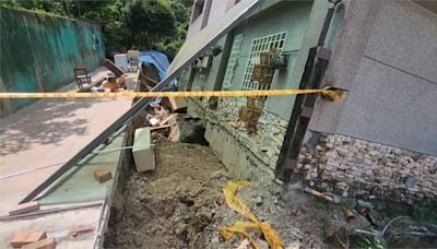 凱米颱風釀國姓村竹坑巷嚴重走山 1戶民宅傾斜