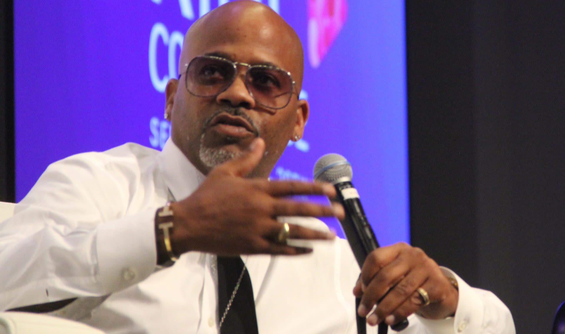 Dame Dash's dentures mishap sparks back-and-forth with 50 Cent (video)