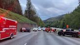 Multiple-vehicle collision completely blocks westbound I-90 near Issaquah