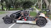 YouTuber Cuts Up Tesla Model S Plaid to Build Track-Ripping 'Cyber Kart' Exocar