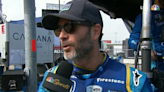 Jimmie Johnson rebounds from spin to lead at Iowa Speedway, impress IndyCar rivals