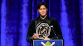 Shohei Ohtani thanks Angels and Dodgers 'for believing in me' during MVP award dinner