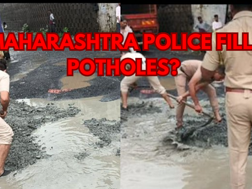 VIDEO: Mumbai Police in Uniform Fills Potholes on Road, Aaditya Thackeray Says, 'Instead of BJP...'