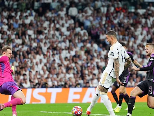 Neuer culpa al césped del Bernabéu por su error en el 1-1 de Joselu: "No esperaba que hubiera una 'topera'"