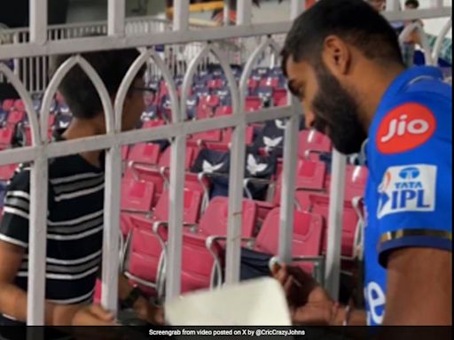 MI Pacer Jasprit Bumrah Wins Hearts With His Adorable Gesture For A Young Fan. Watch | Cricket News