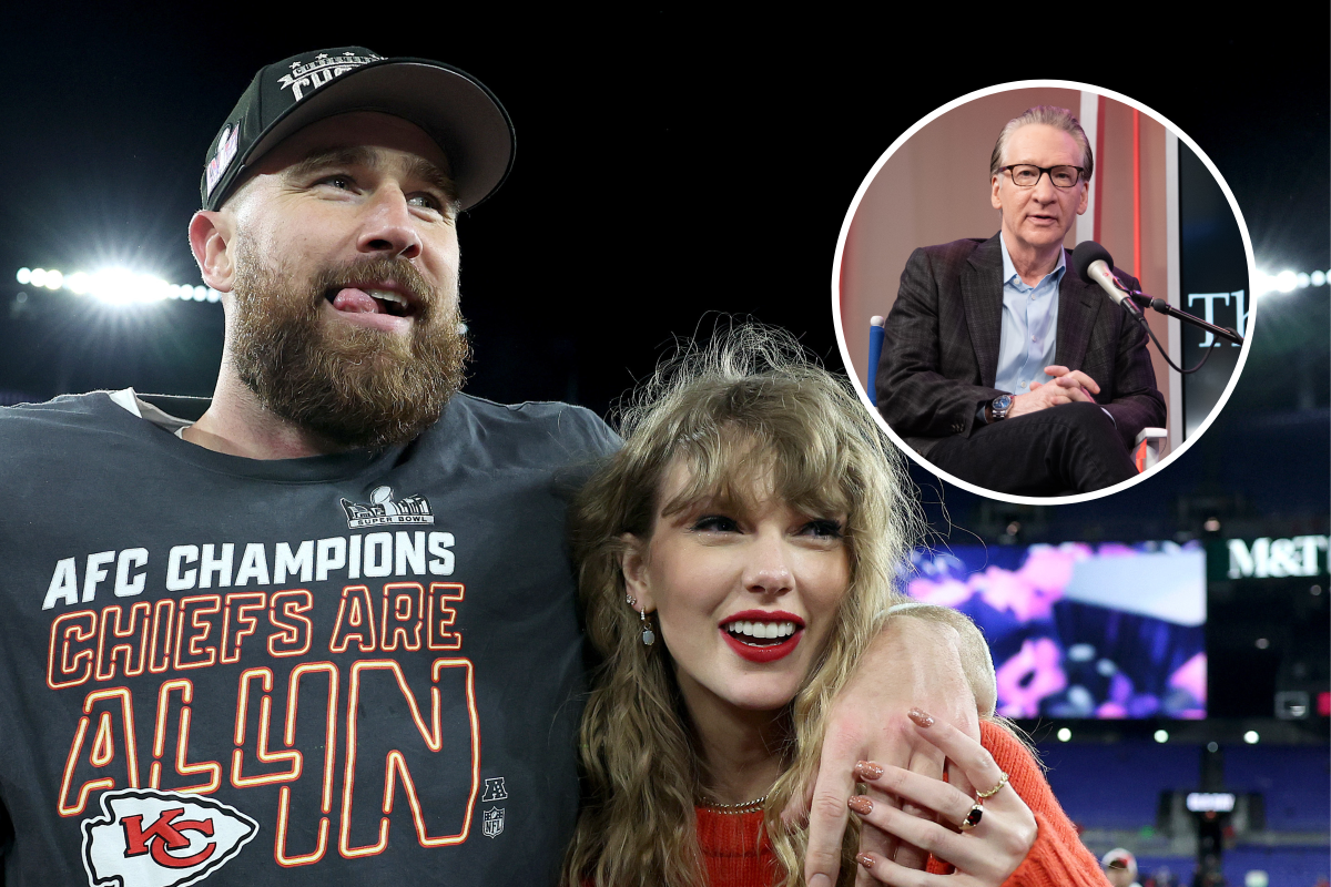 Taylor Swift, Travis Kelce split coming, predicts Bill Maher—"dump her"