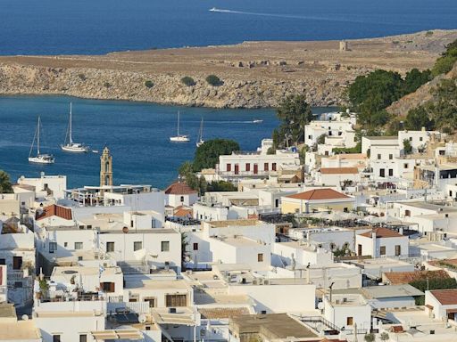 Disaster in Rhodes as tiny little Greek village overrun with American tour buses