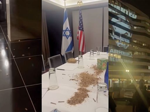 Pro-Palestine Protesters Dump Maggots at Watergate Hotel During Netanyahu Visit