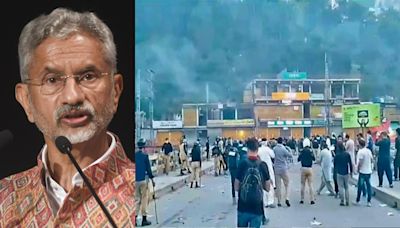 EAM S Jaishankar Affirms Position On PoK Amid Violent Protests