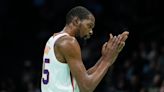 When did Kevin Durant hit his first shot in his Phoenix Suns debut?