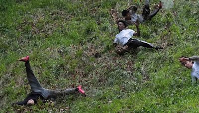 YouTuber goes to hospital after cheese rolling race