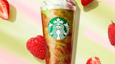 日本Starbucks 抹茶X 士多啤梨星冰樂 結合抹茶茶香及士多啤梨甜甜酸酸口感