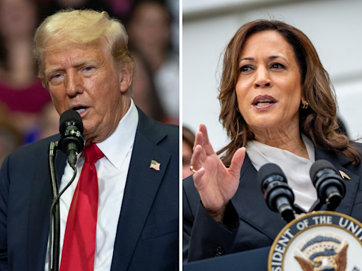 Harris vs. Trump: What polling averages show one week after Biden exit