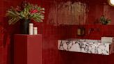 Red Is the Biggest Bathroom Color of 2024, According to Designers