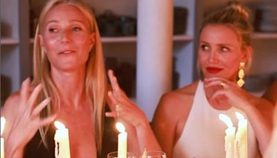 Cameron Diaz and Gwyneth Paltrow are seen in rare video