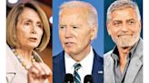 Pelosi y Clooney presionan a Biden para que dimita