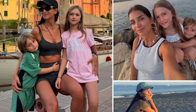 Las vacaciones de Zaira Nara junto a sus hijos y Facundo Pieres en las playas de España