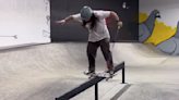 Defying Expectations: Blind Skater's Admirable Battle To Land Boardslide on Handrail Is Epic