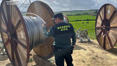 Dos detenidos en la provincia (Sevilla) por robo de cable de alta tensión