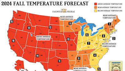 Old Farmer's Almanac predicts a cooler than average 2024 fall season is ahead for Ohio
