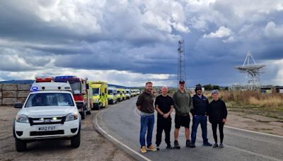 Officers embark on charity convoy to Africa