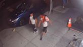 Chilling footage shows two brothers soaked in blood walking down the street following the NYC stabbing: Watch