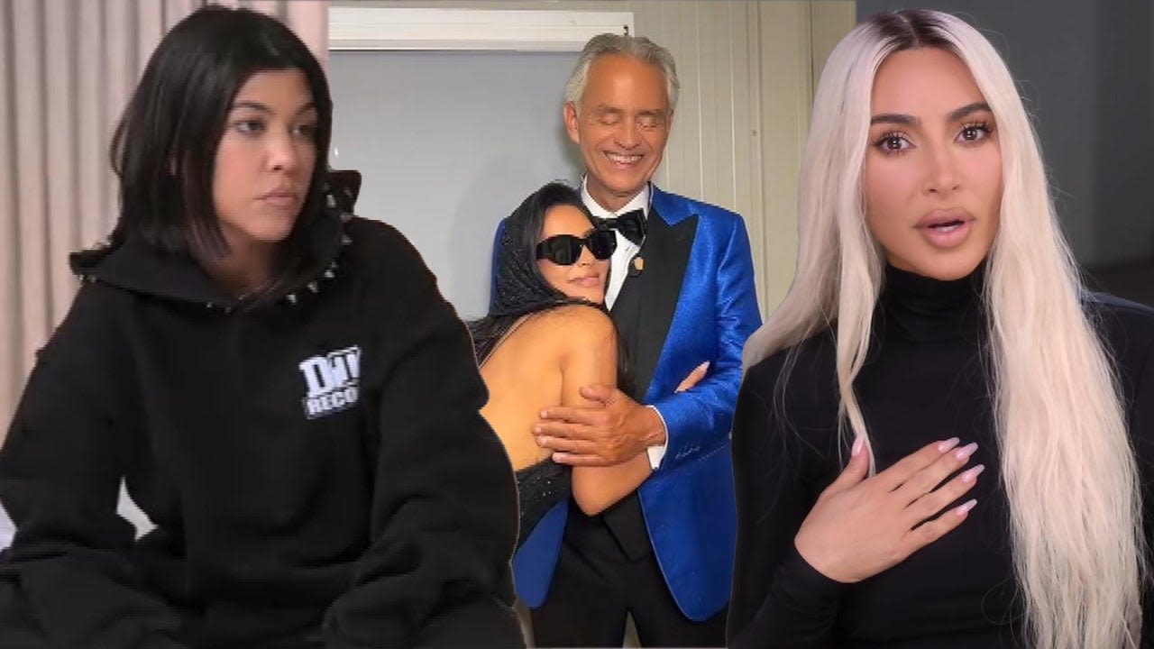 Kim Kardashian Recreates Her Viral Fight With Sister Kourtney Over Andrea Bocelli