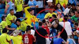 Jugadores de Uruguay se agarran a golpes con hinchas colombianos tras quedar fuera de la Copa América