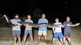 Florida Snake Hunters Wrangle 17-Foot Burmese Python with Deer Hooves in its Stomach