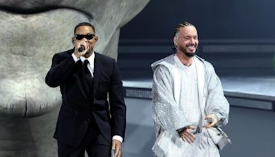 Will Smith reaparece durante el concierto de J Balvin en Coachella